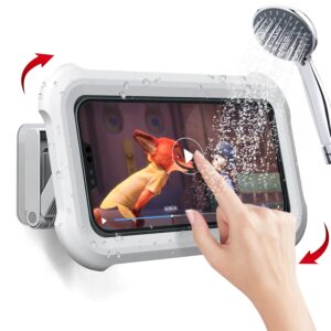 Upgraded 480° Rotating Shower Smartphones Holder Waterproof Case with Touch Screen