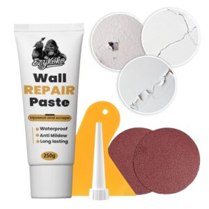 Wall Repair Paste tube for Filling Cracks and Holes, Easy wall repair kit Waterproof crack filler paste wall mending agent (250g)