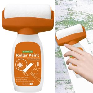 Wall Repair Roller Paint Household Supply Cleaning Tool Water Based Latex DIY Renovation with Roller Multifunctional Paint Roller for Cracks, Wall Repair Solution Paint Roller(500g)