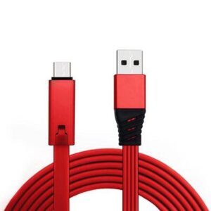 USB Date Cable 1.5M Recycling Data Sync Cord Micro USB Red